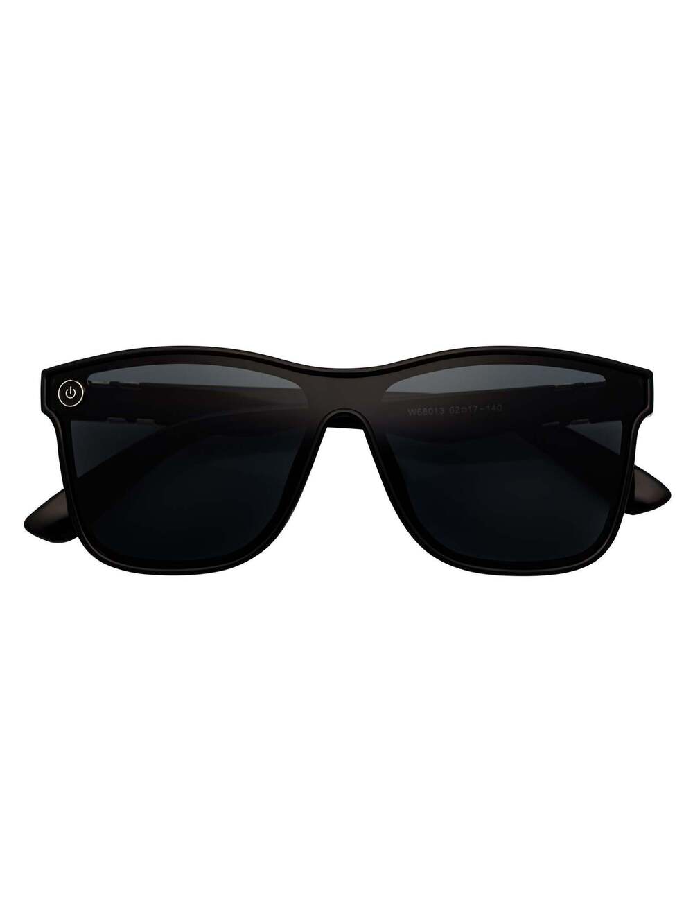 ZENITH - Mono Lens Shield Horn Rimmed Sunglasses Black Smoke